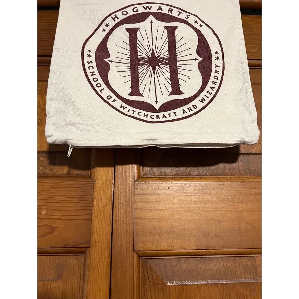 Harry Potter Cursed Child Hogwarts Cotton Pillow Cover 12x12 Wizardcore Academia